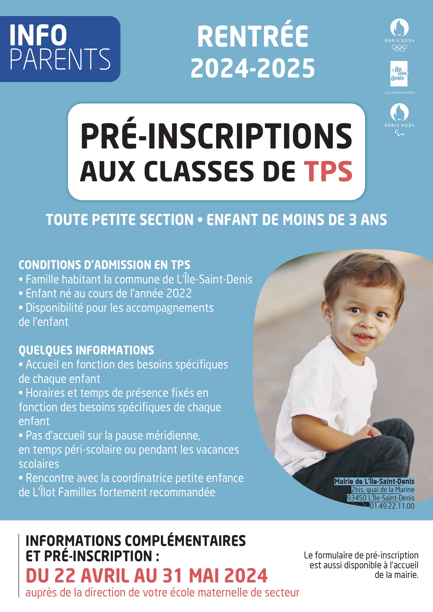 Petite enfance : c’est parti pour les inscriptions 2024-2025 aux ...